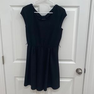 Black cap sleeve dress. Size M.